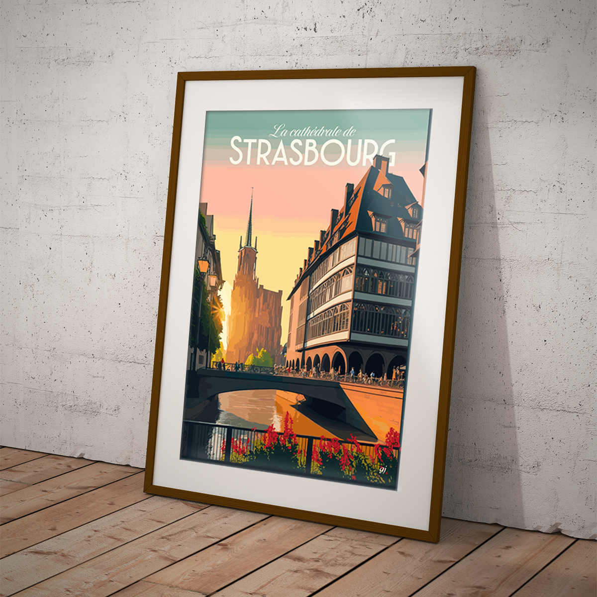 Strasbourg poster by bon voyage design