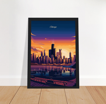 Chicago poster by bon voyage design