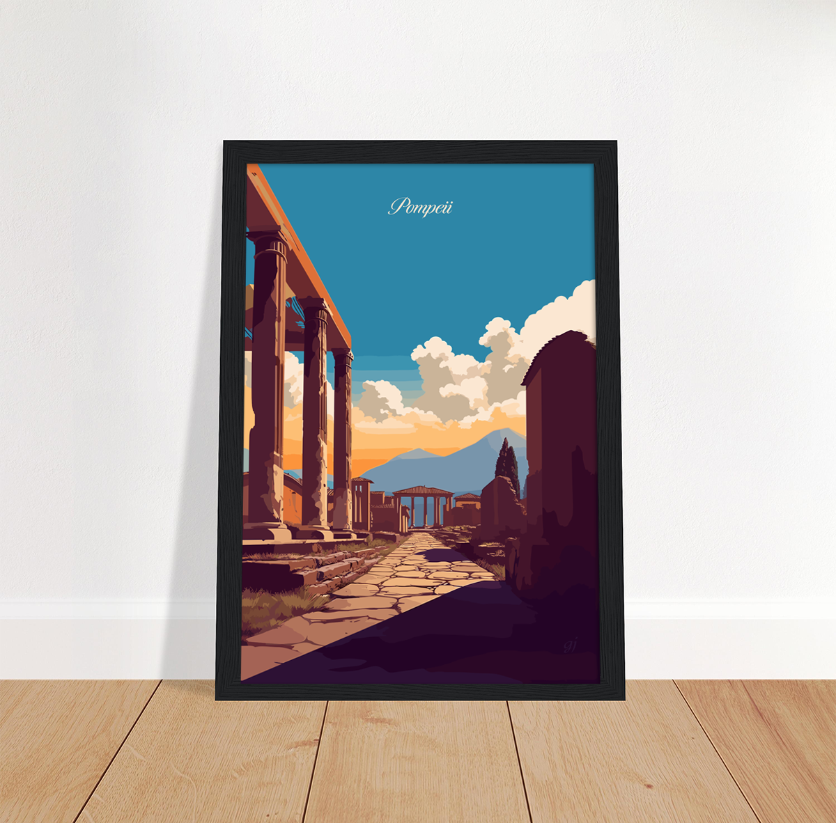 Pompeii poster by bon voyage design