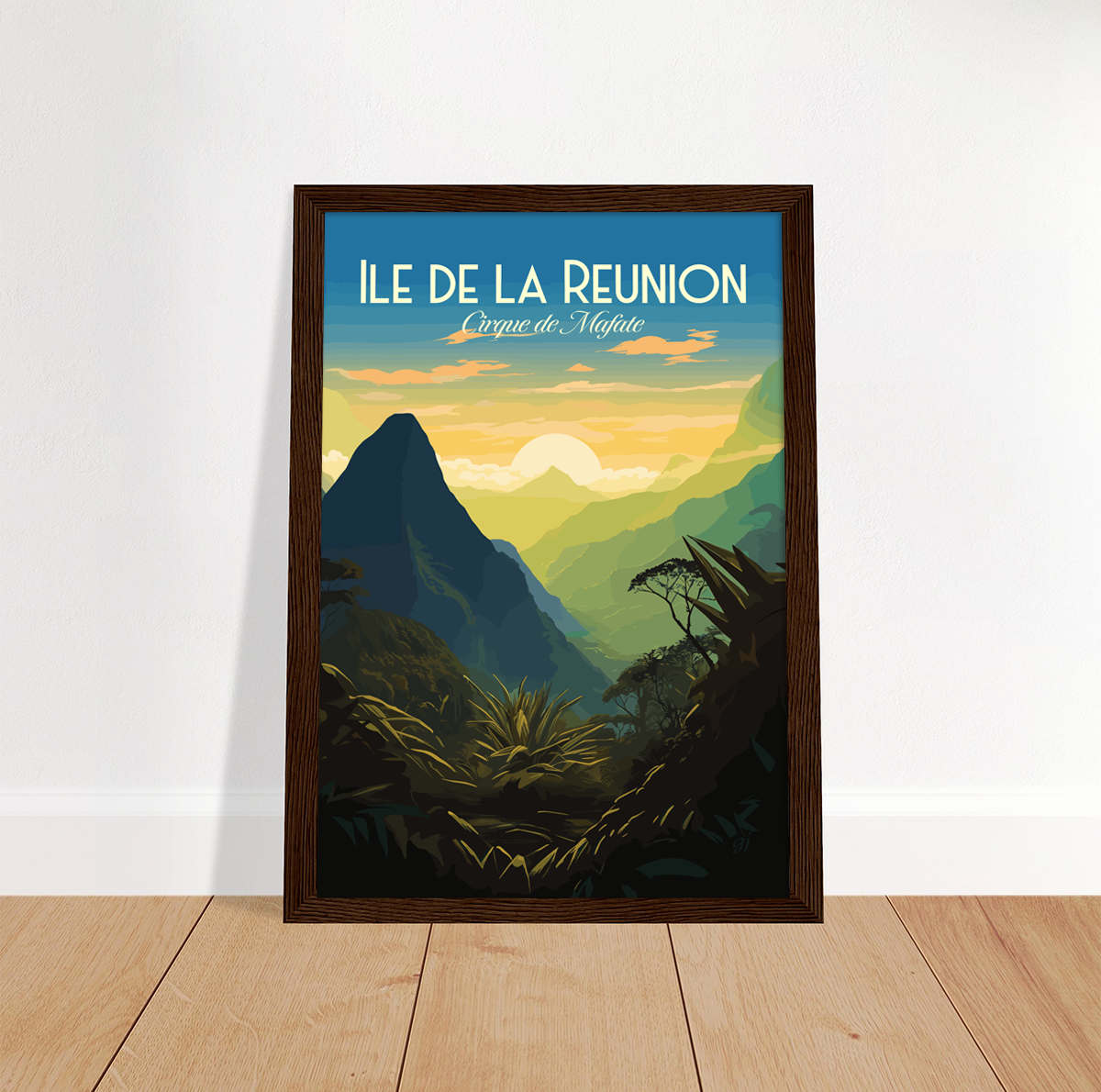 Reunion - Mafate poster by bon voyage design