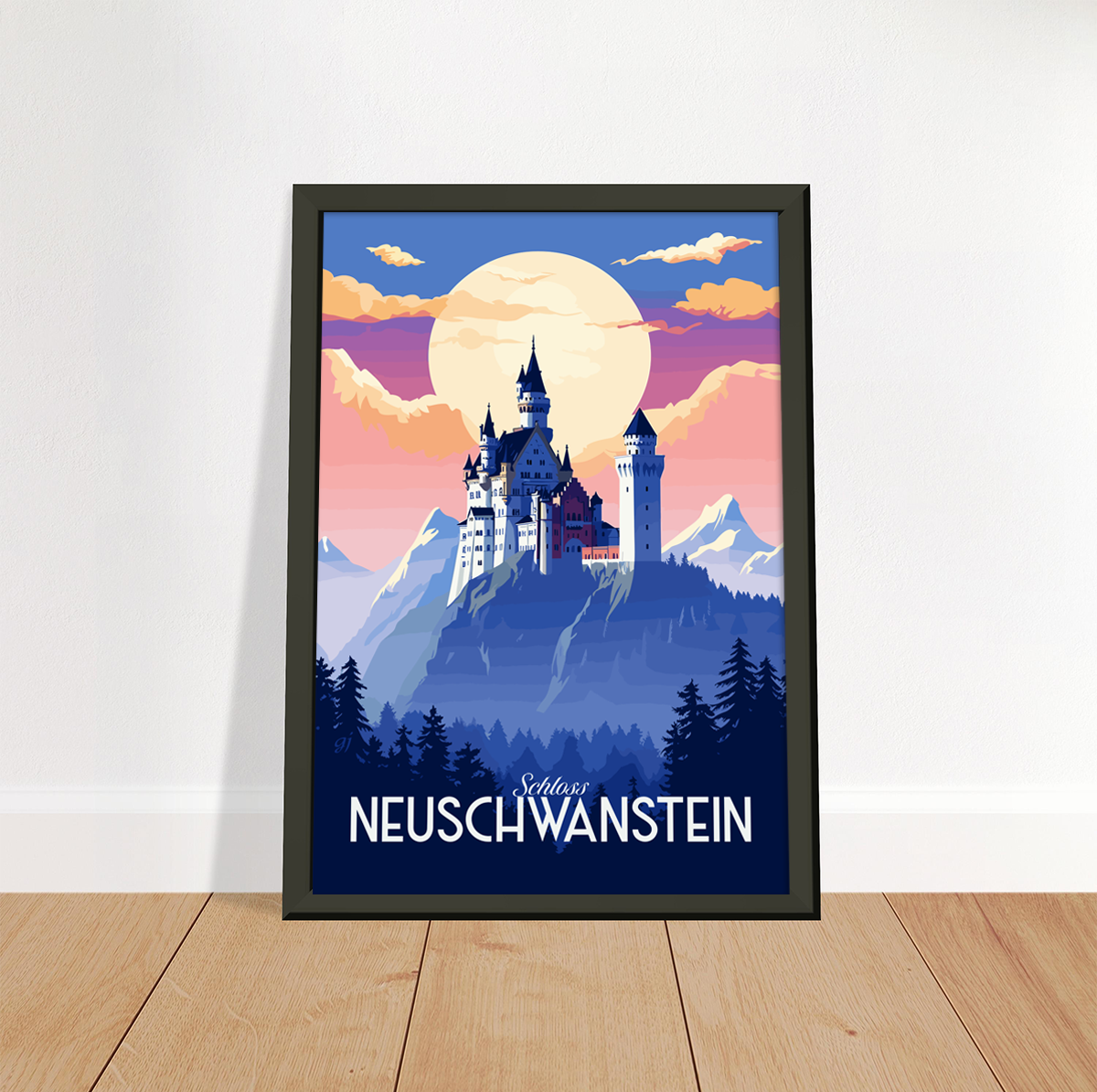 Neuschwanstein poster by bon voyage design