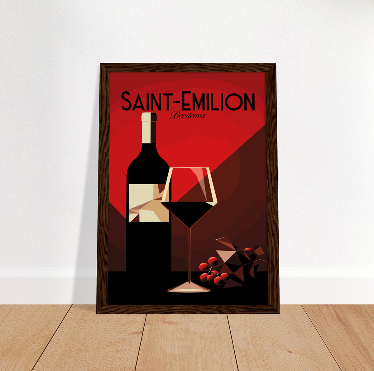 Saint-Emilion poster by bon voyage design