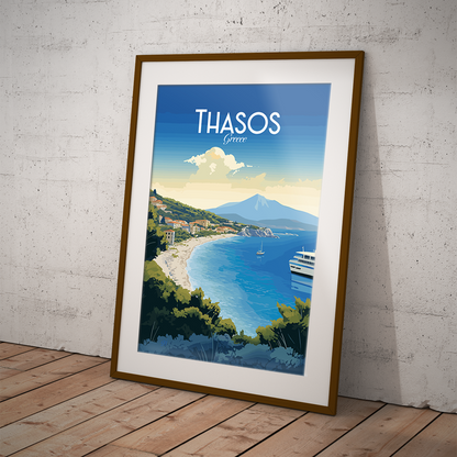 Thasos poster by bon voyage design