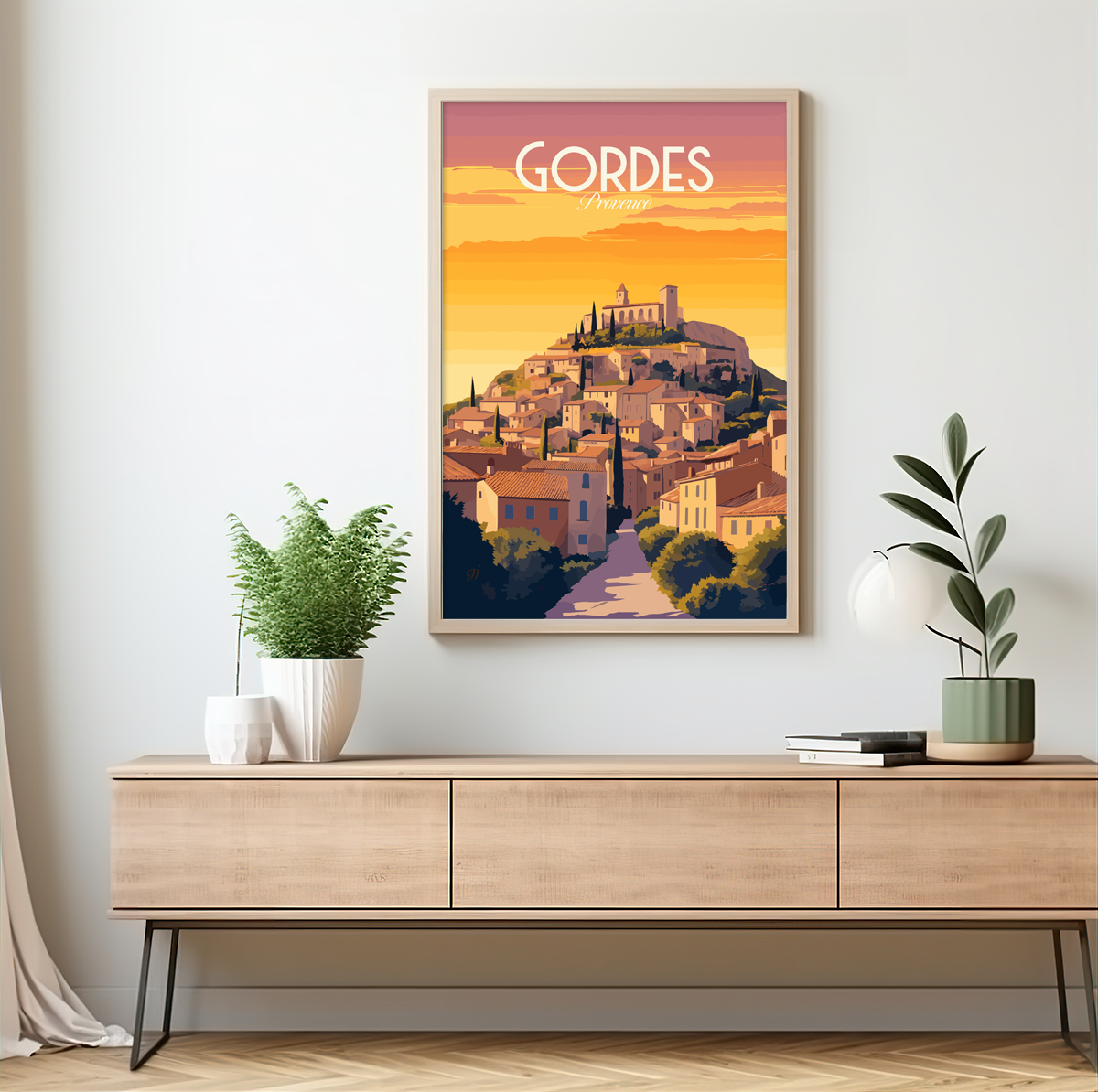 Gordes poster by bon voyage design