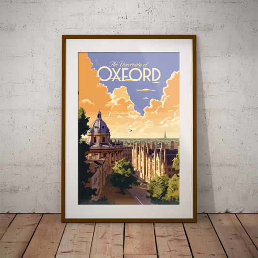 Oxford - University poster by bon voyage design