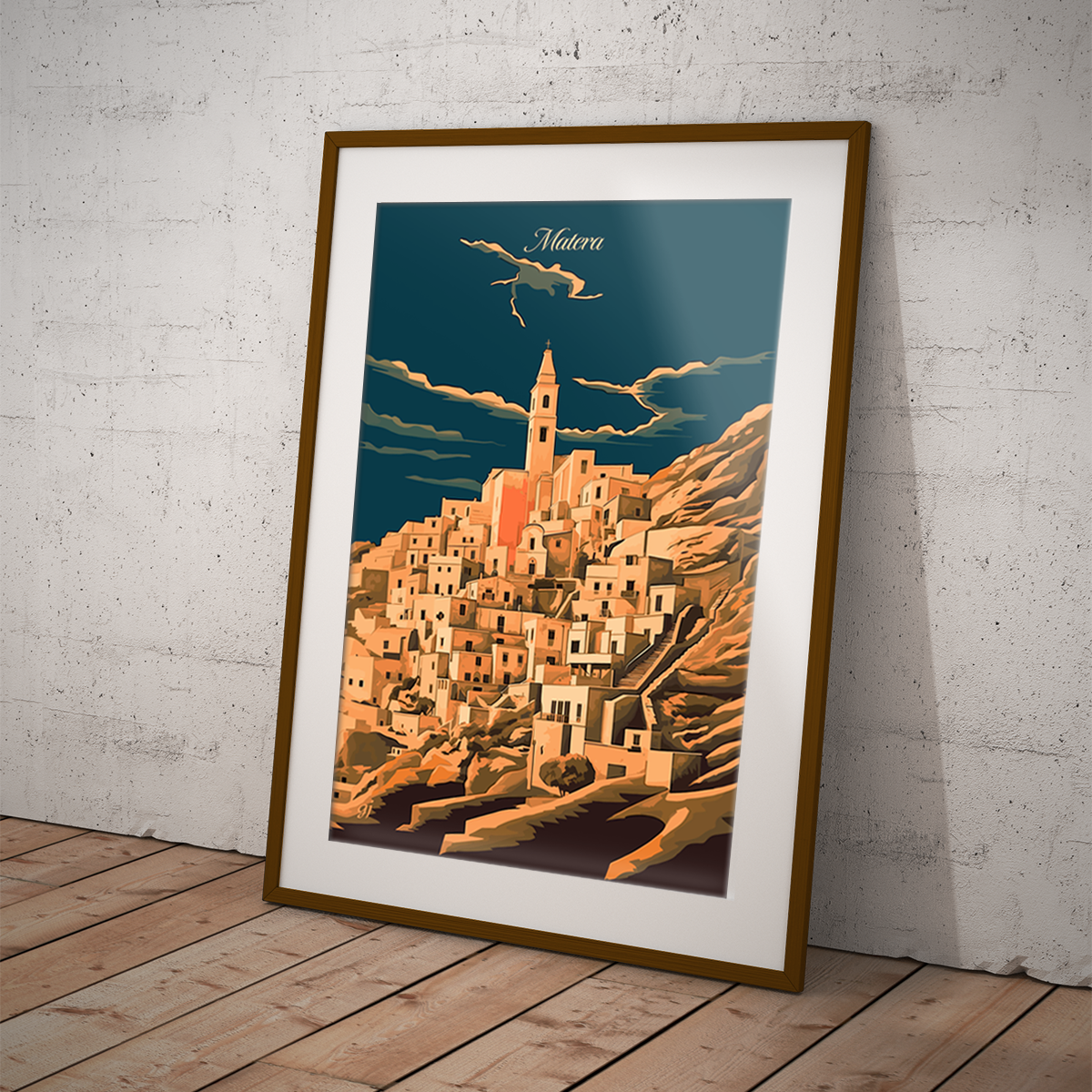Matera poster by bon voyage design