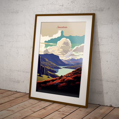 Snowdonia poster by bon voyage design