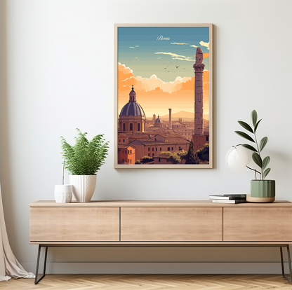 Roma poster by bon voyage design
