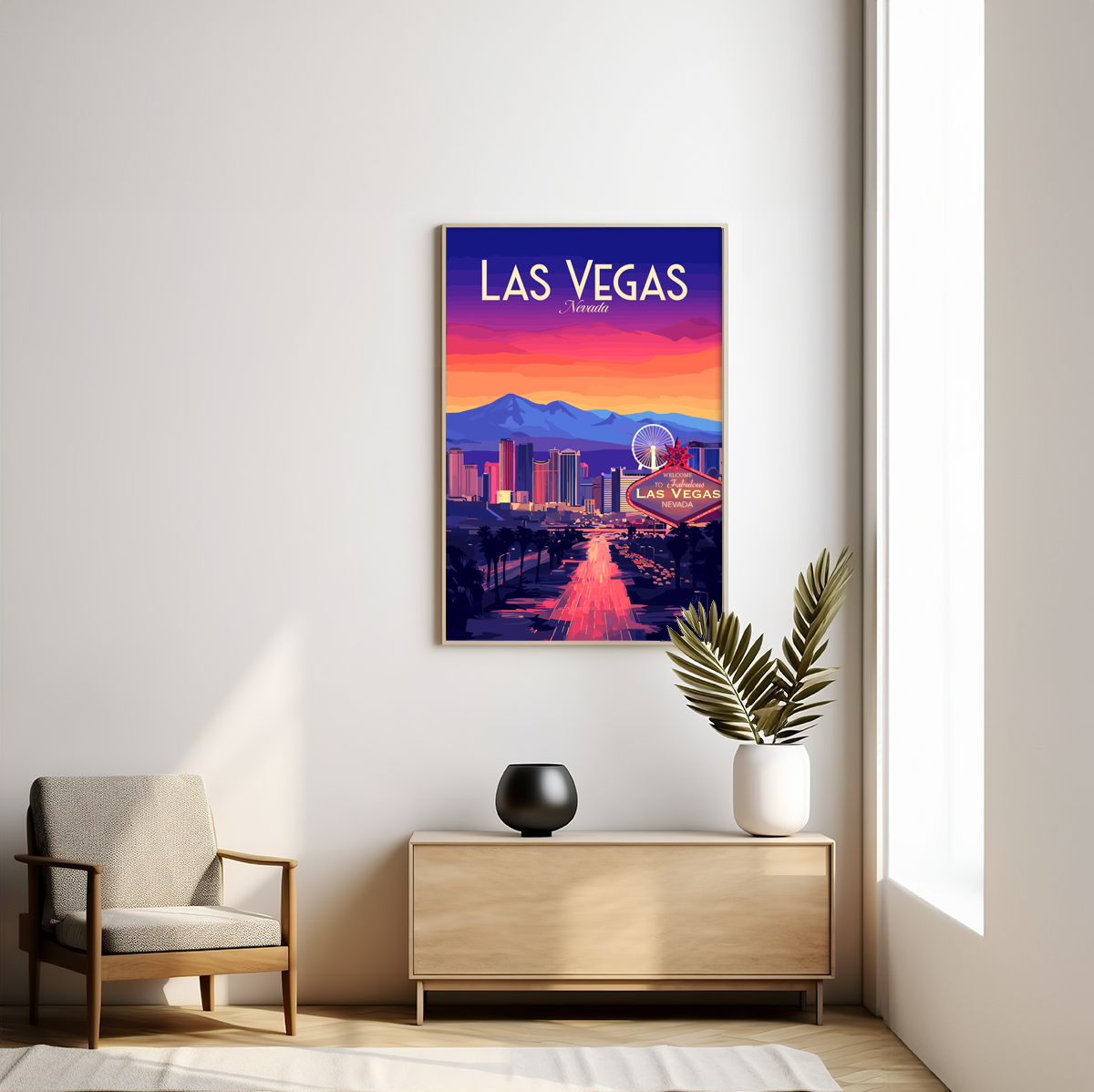Las Vegas poster by bon voyage design