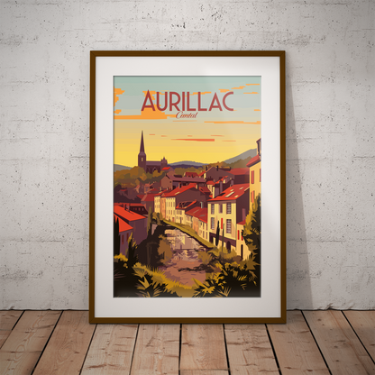 Aurillac poster by bon voyage design