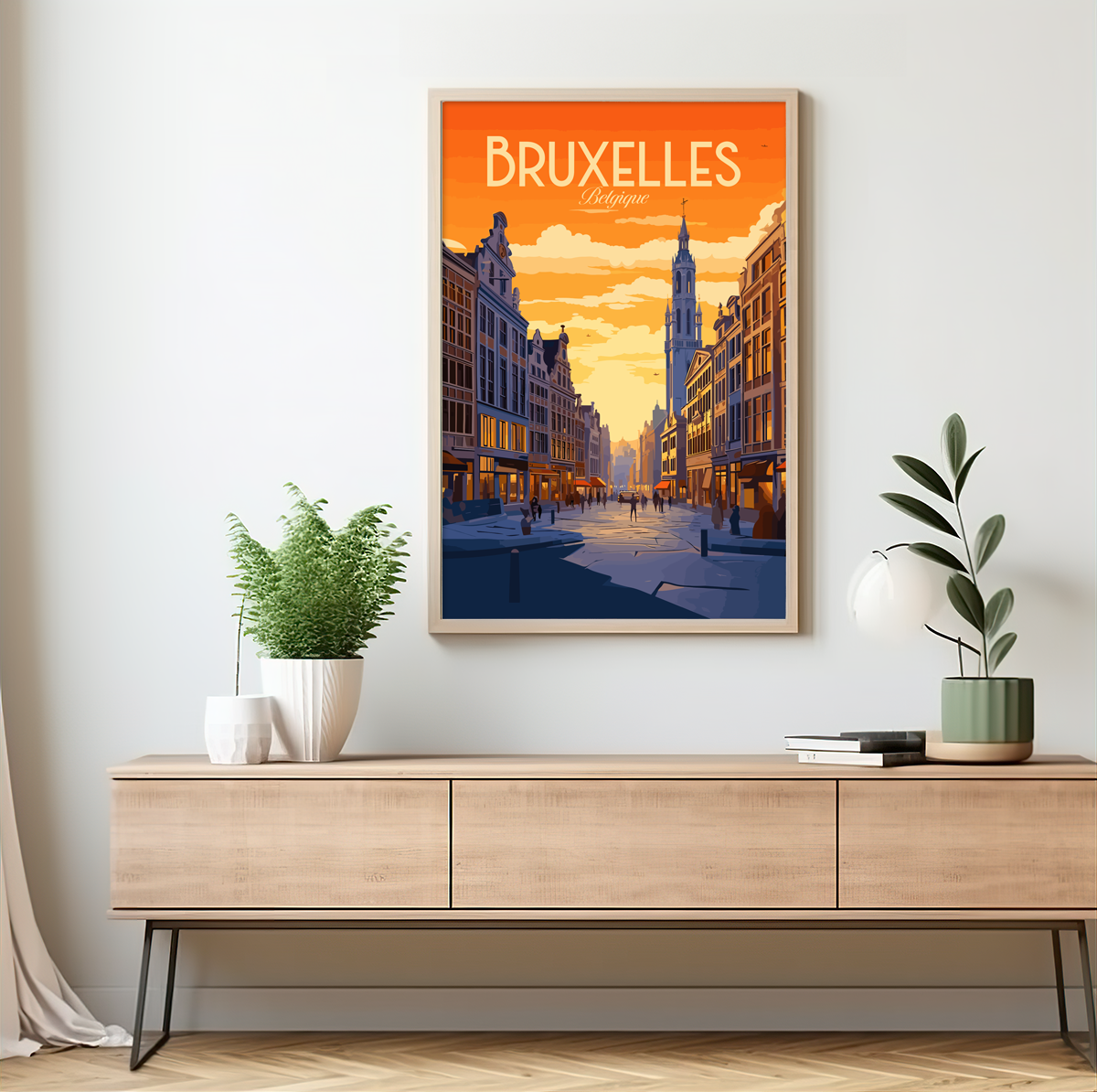 Bruxelles poster by bon voyage design