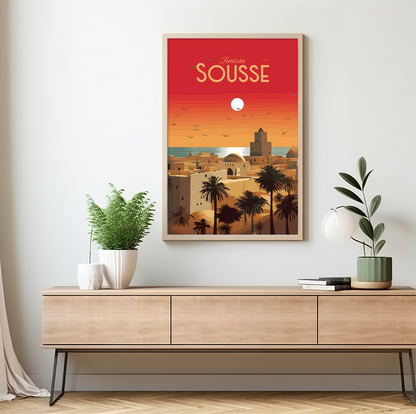 Sousse poster by bon voyage design