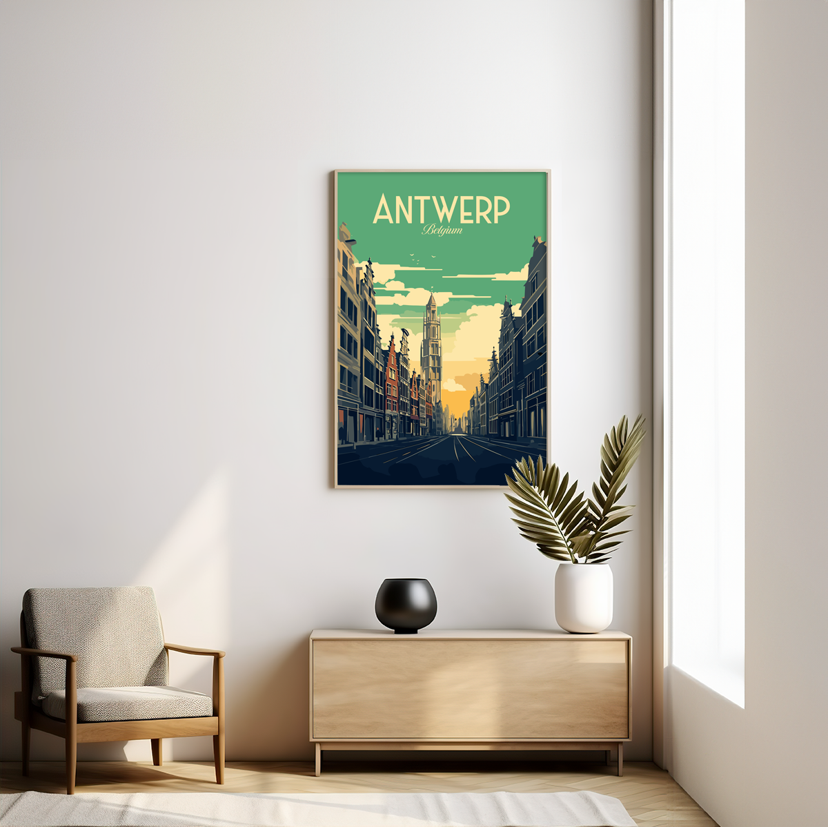 Antwerp poster by bon voyage design